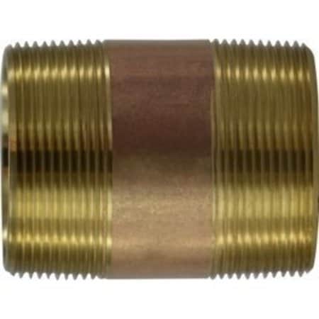 Midland Industries 2 X 36 RED BRASS NIPPLE 40178